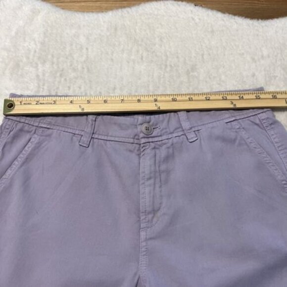 J. Crew Womens Chino Flat Front Slash Pocket Purple Chino Pants Size 6 - Picture 10 of 12